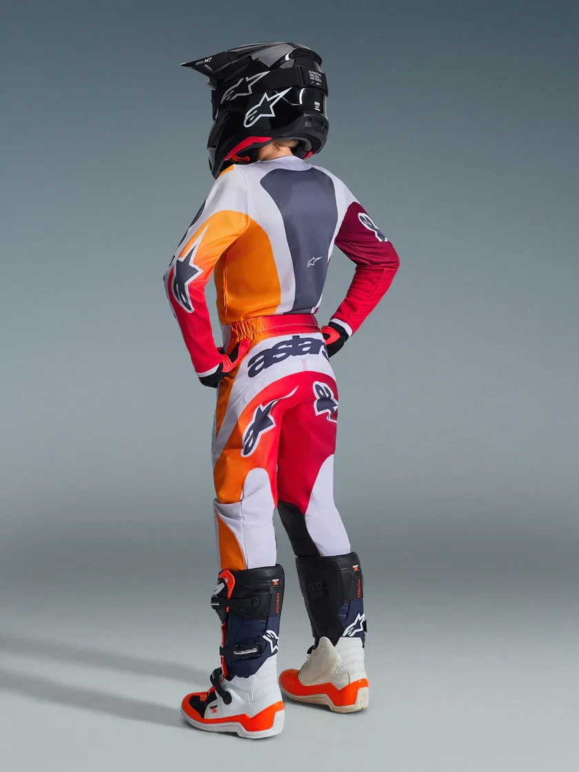Conjunto Alpinestars Infantil/Juvenil Fluid Portl 26 Vermelho